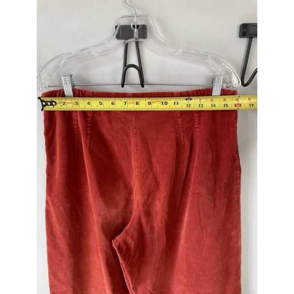 Willow, Women’s Brick Orange Red Wide Leg Small Gauge Corduroy Pants Size medium - Picture 6 of 10